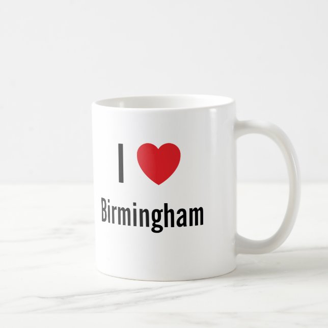 I Liebe Birmingham Kaffeetasse (Rechts)