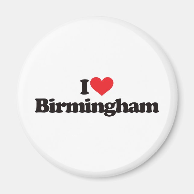 I Liebe Birmingham Magnet (Vorne)