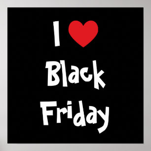 I Liebe Black Friday Poster