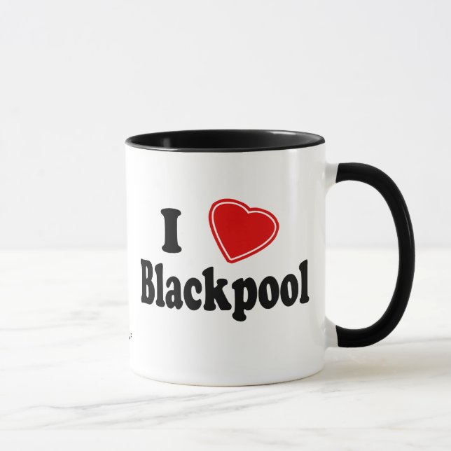 I Liebe Blackpool Tasse (Rechts)