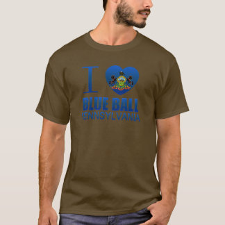 I Liebe-blauer Ball, PA T-Shirt