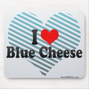 I Liebe Blauer Käse Mousepad