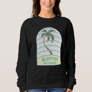 I Liebe Bluffton South Carolina Palm Tree Sc Vacat Sweatshirt