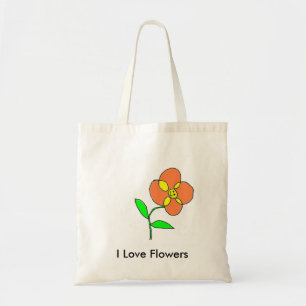 I Liebe-Blumen Tragetasche