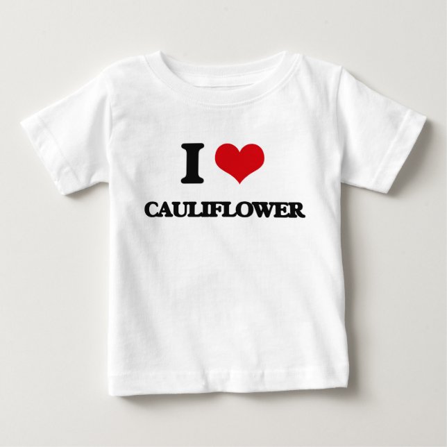 I Liebe-Blumenkohl Baby T-shirt (Vorderseite)