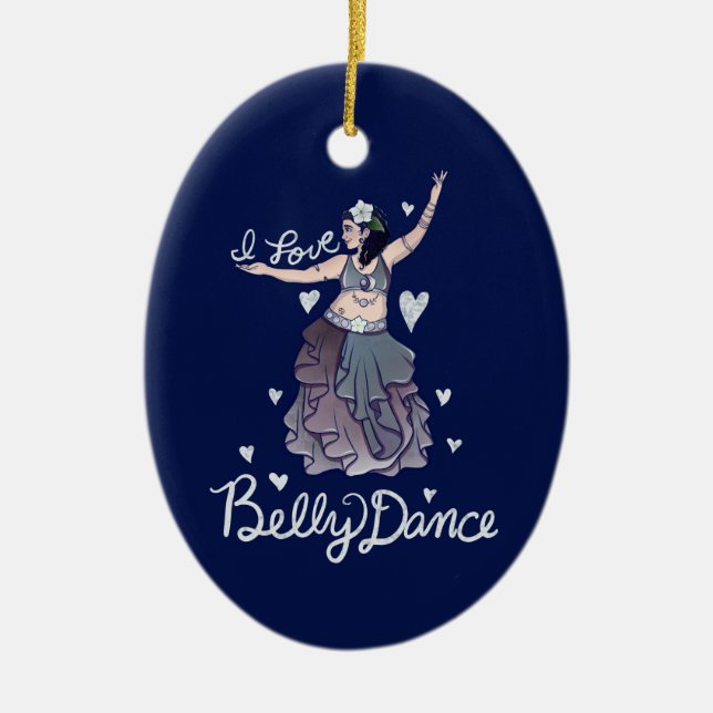 I Liebe Bly Tance Keramik Ornament (Vorne)