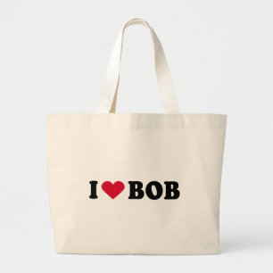 I LIEBE-BOB JUMBO STOFFBEUTEL