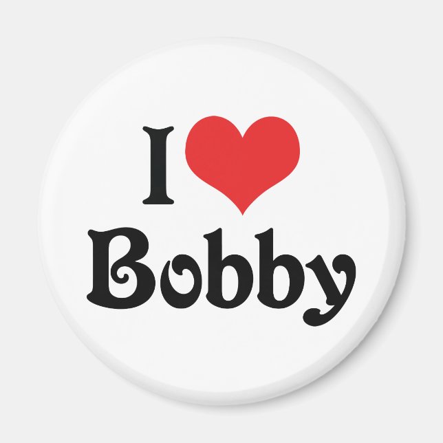 I Liebe Bobby Magnet (Vorne)
