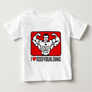 I Liebe-Bodybuilding Baby T-shirt