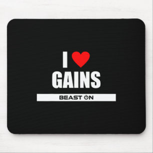 I Liebe Bodybuilding Gainz Gym Fitness Traini Mousepad