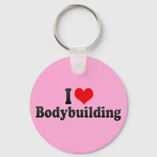 I LIEBE BODYBUILDING SCHLÜSSELANHÄNGER
