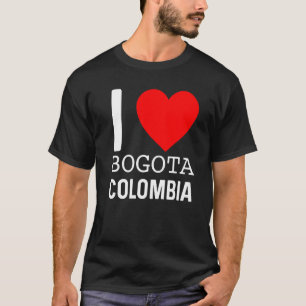 I Liebe Bogota Kolumbien Flaggenplan Kolumbien Pri T-Shirt