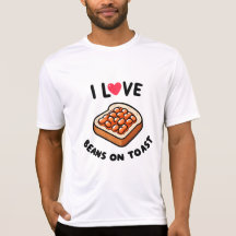 I Liebe Bohnen auf Toast