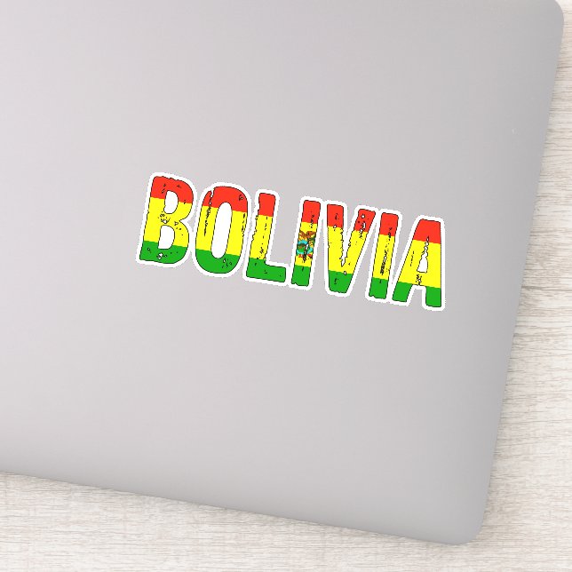 I Liebe Bolivien Aufkleber (Detail)
