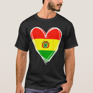 I Liebe Bolivien Cool Bolivien Flag Herzdesign Bol T-Shirt