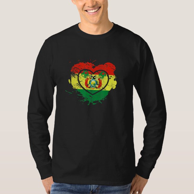 I Liebe Bolivien I Liebe Soccer T-Shirt (Vorderseite)