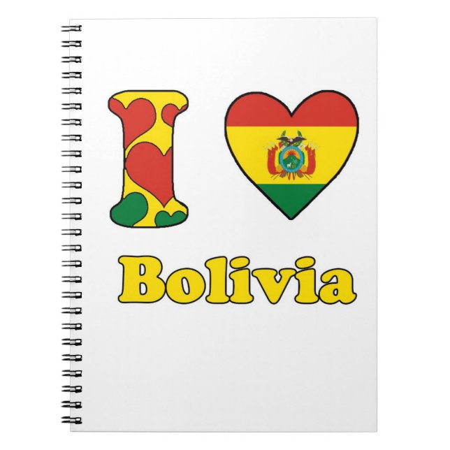 I Liebe Bolivien Notizblock (Vorderseite)