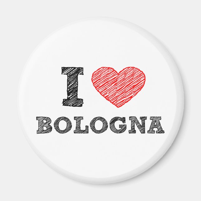 I Liebe Bologna Magnet (Vorne)