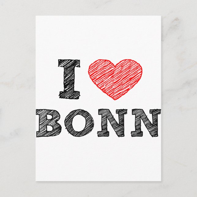 I Liebe Bonn Postkarte (Vorderseite)