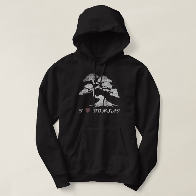 i Liebe bonsai Hoodie (Design vorne)