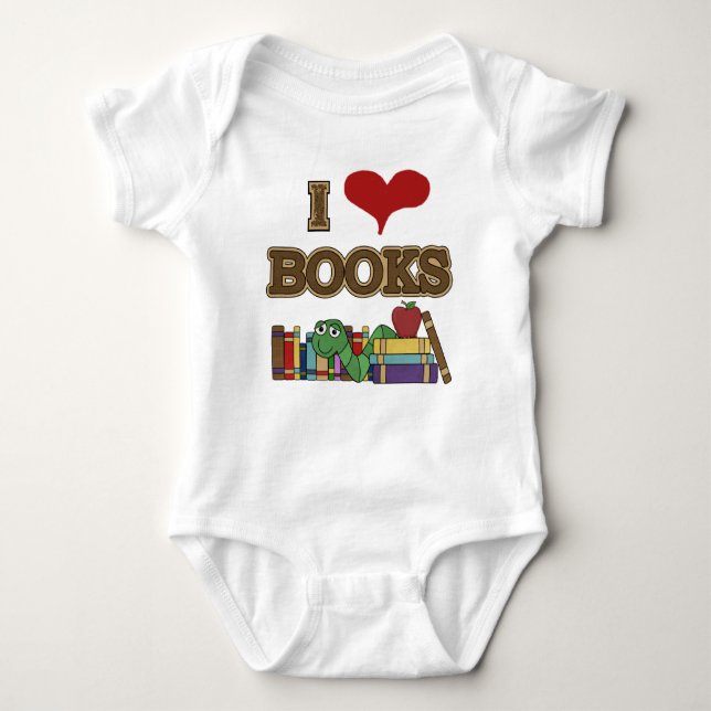 I Liebe Books Baby Strampler (Vorderseite)