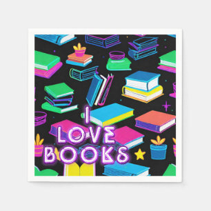 I Liebe Books farbenfroh 2 Serviette