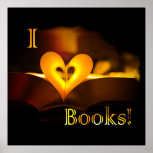I Liebe Books - I 'Heart' Books (Candlelight) Poster