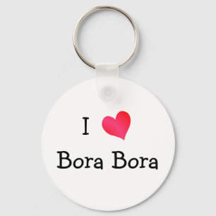 I Liebe Bora Schlüsselanhänger
