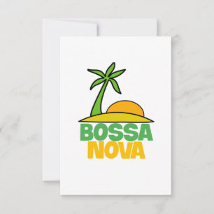 I Liebe Bossa Nova Geschenk für brasilianische Mus Dankeskarte