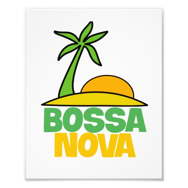 I Liebe Bossa Nova Geschenk für brasilianische Mus Fotodruck (Vorne)