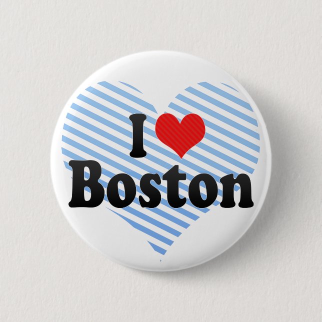 I Liebe Boston Button (Vorderseite)