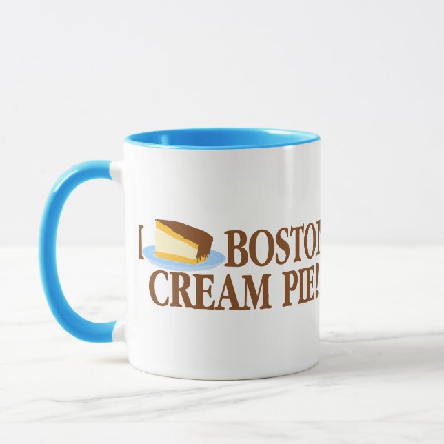 I Liebe Boston Cream Pie Tasse (Links)