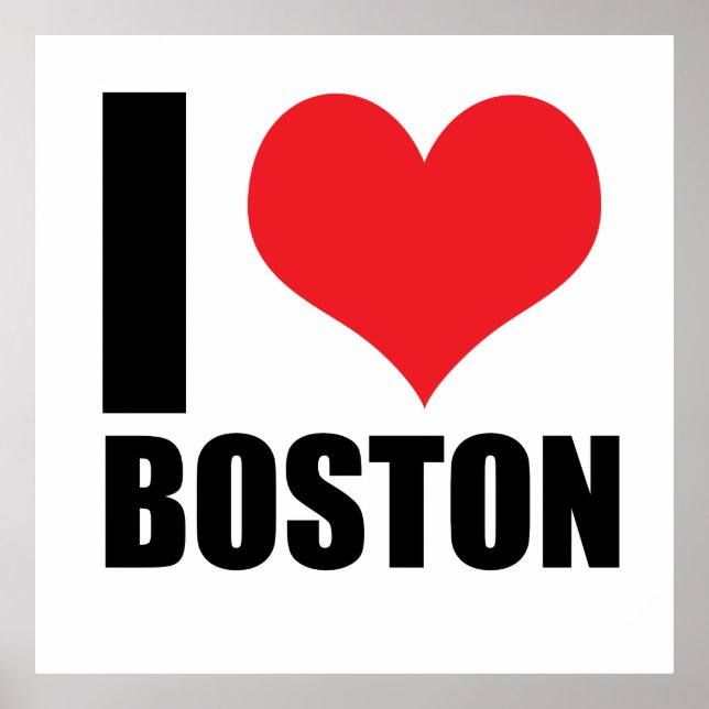 I Liebe Boston Poster (Vorne)