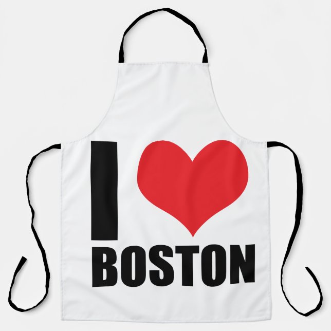 I Liebe Boston Schürze (Vorderseite)