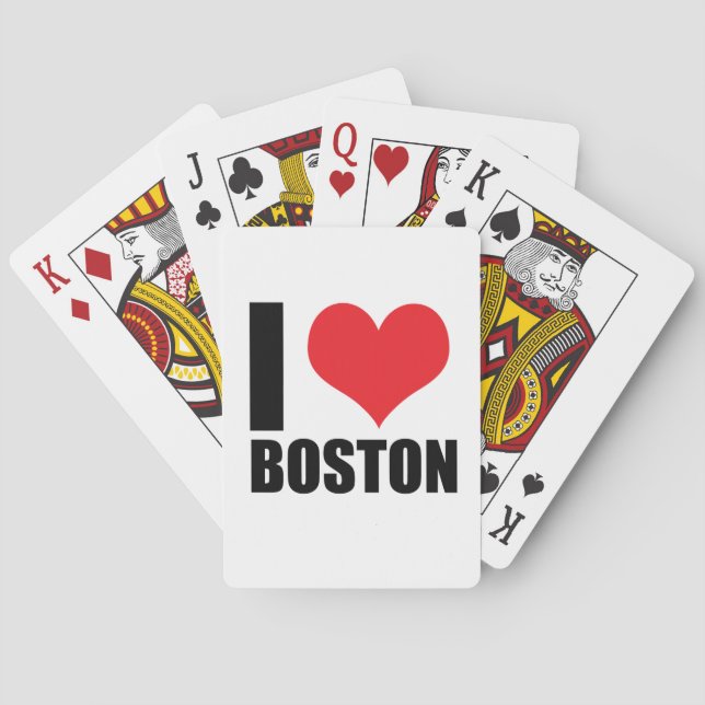 I Liebe Boston Spielkarten (Rückseite)