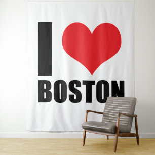 I Liebe Boston Wandteppich