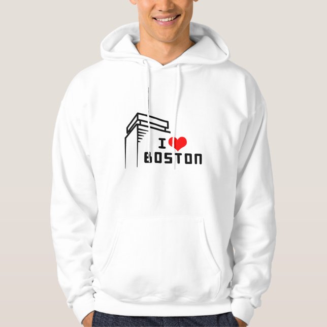 I Liebe-BostonHoodie Hoodie (Vorderseite)