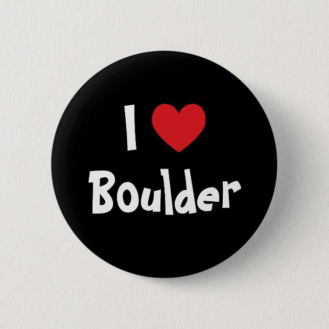 I Liebe Boulder Button (Vorderseite)