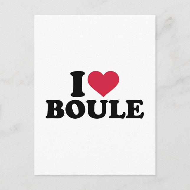 I Liebe Boule Petanque Postkarte (Vorderseite)