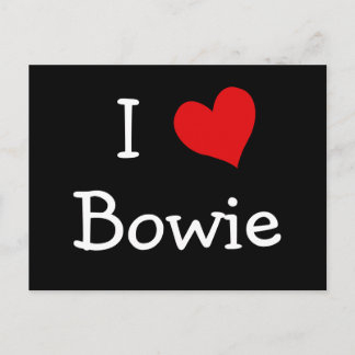 I Liebe Bowie Postkarte