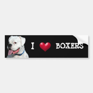 I Liebe-Boxer-Autoaufkleber Autoaufkleber