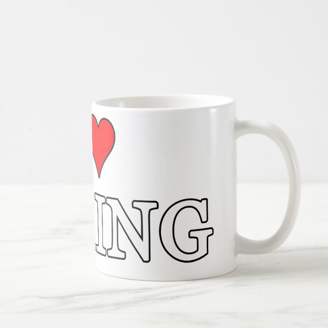 I Liebe Boxing Kaffeetasse (Rechts)