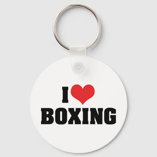 I Liebe Boxing Schlüsselanhänger (Vorderseite)