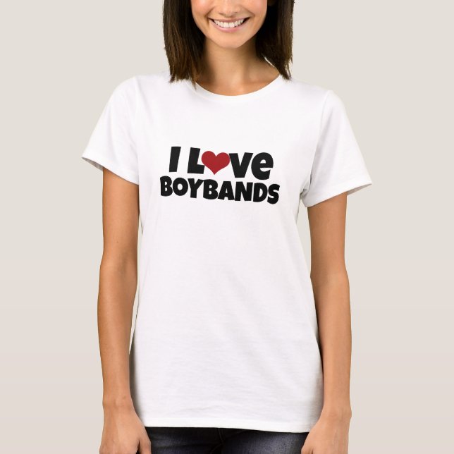 I Liebe Boybands Shirt (Vorderseite)
