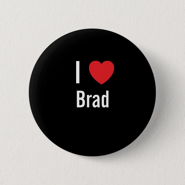 I Liebe Brad Button (Vorderseite)