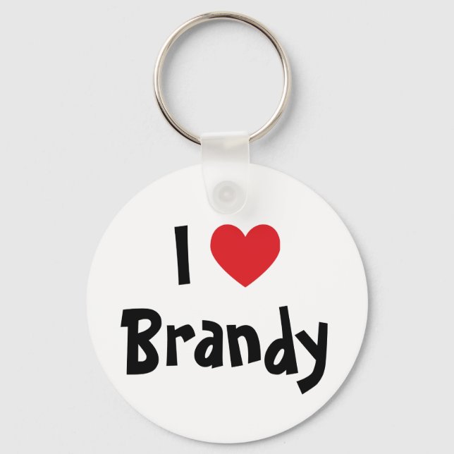 I Liebe Brandy Schlüsselanhänger (Vorderseite)