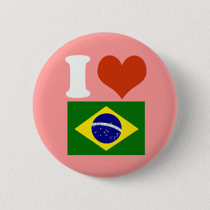 I Liebe Brasil Button