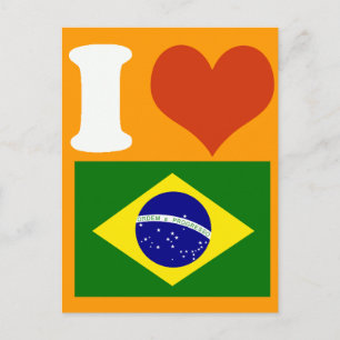 I Liebe Brasil Postkarte