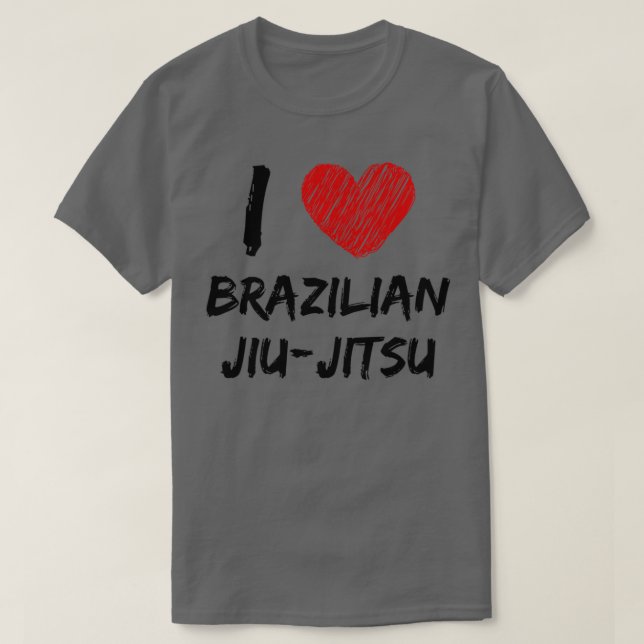 I Liebe Brasilianischer Dschiujitsu 1 T-Shirt (Design vorne)