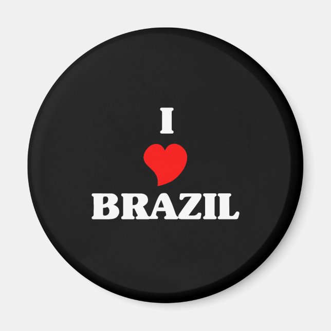 I Liebe Brasilien Magnet (Vorne)